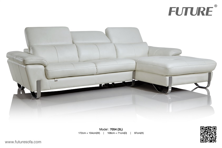 Sofa da chữ L Future Model 7054 giảm giá tới 40% saigonsofa.com