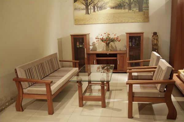 bàn ghế gỗ phòng khách giá dưới 7 triệu